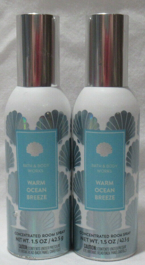 Primary image for White Barn Bath & Body Works Concentrated Room Spray Lot Set 2 WARM OCEAN BREEZE