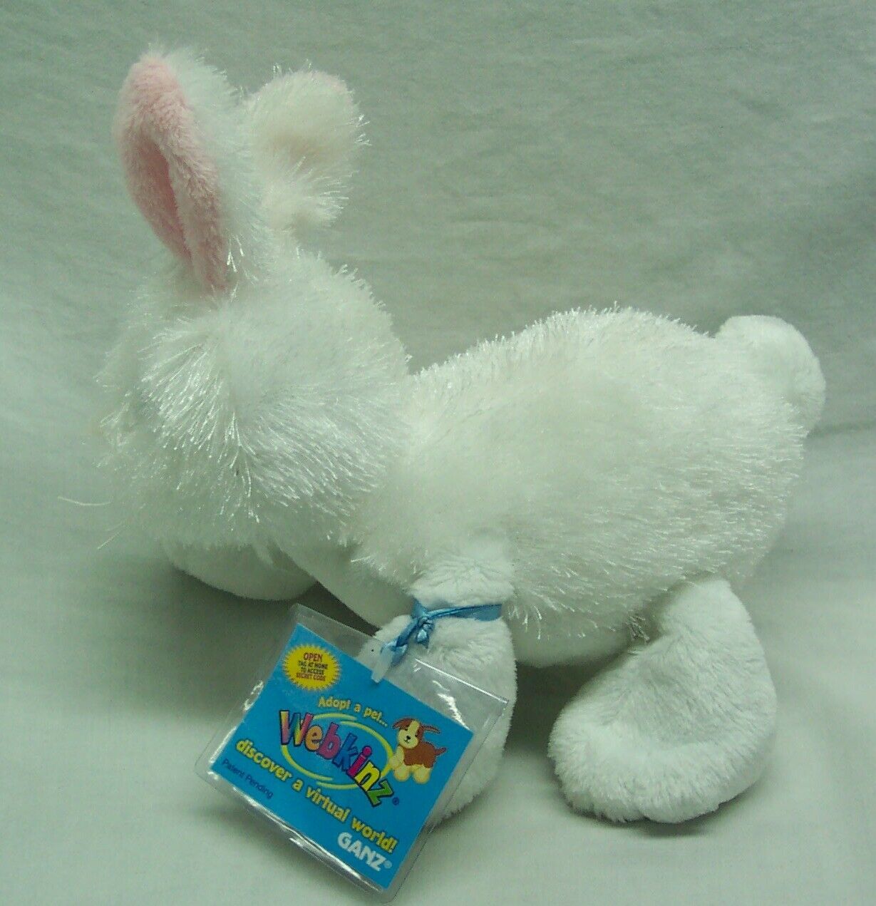 GANZ Webkinz WHITE FUZZY RABBIT 7