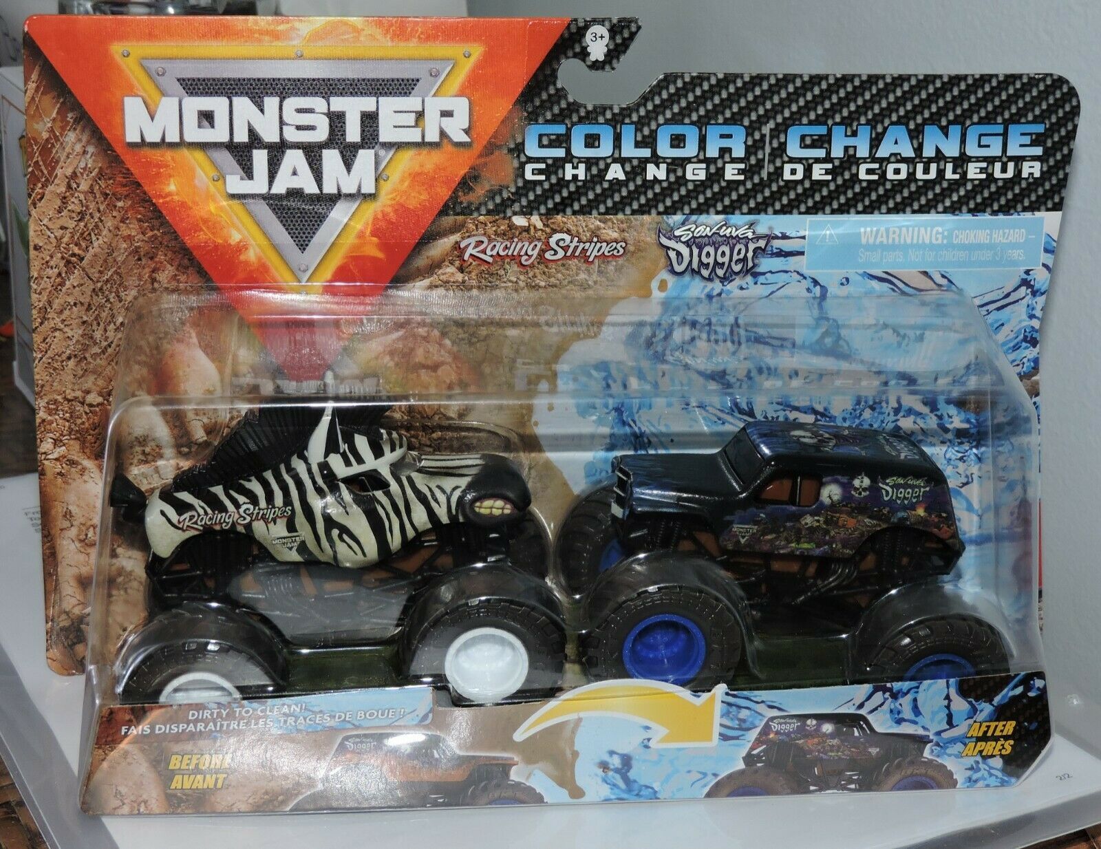 Monster Jam Lucas Stabilizer - 1:64 Scale Monster Trucks, Girl and Boy Toys