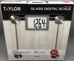 Taylor Glass Digital Bath Scale - COSTCO#1669034, Black