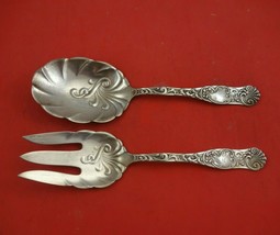 Diane by Towle Sterling Silver Salad Serving Set 2pc All Sterling Original 9" - $355.41