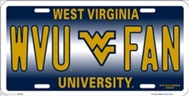 NCAA University of West Virginia WVU FAN Metal Car License Plate Sign - $6.95
