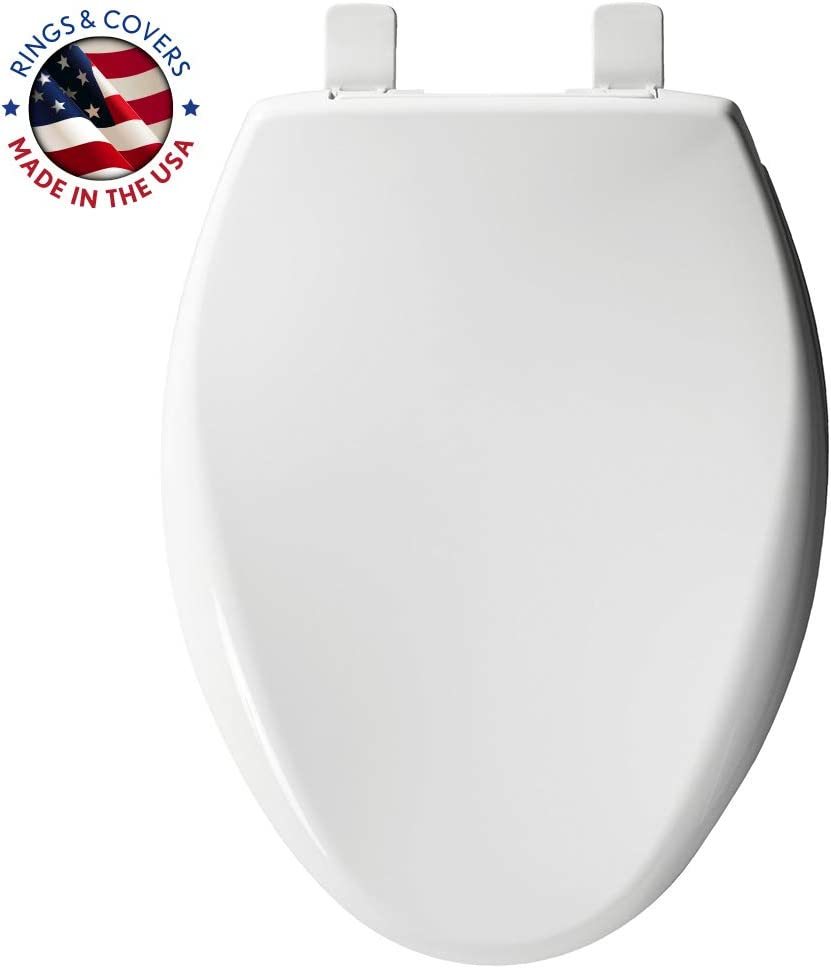 Bemis Radiance Heated Elongated Closed Front Toilet Seat in White