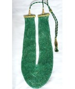 Natural Zambian Faceted Emerald Beads Necklace - $1,425.00+