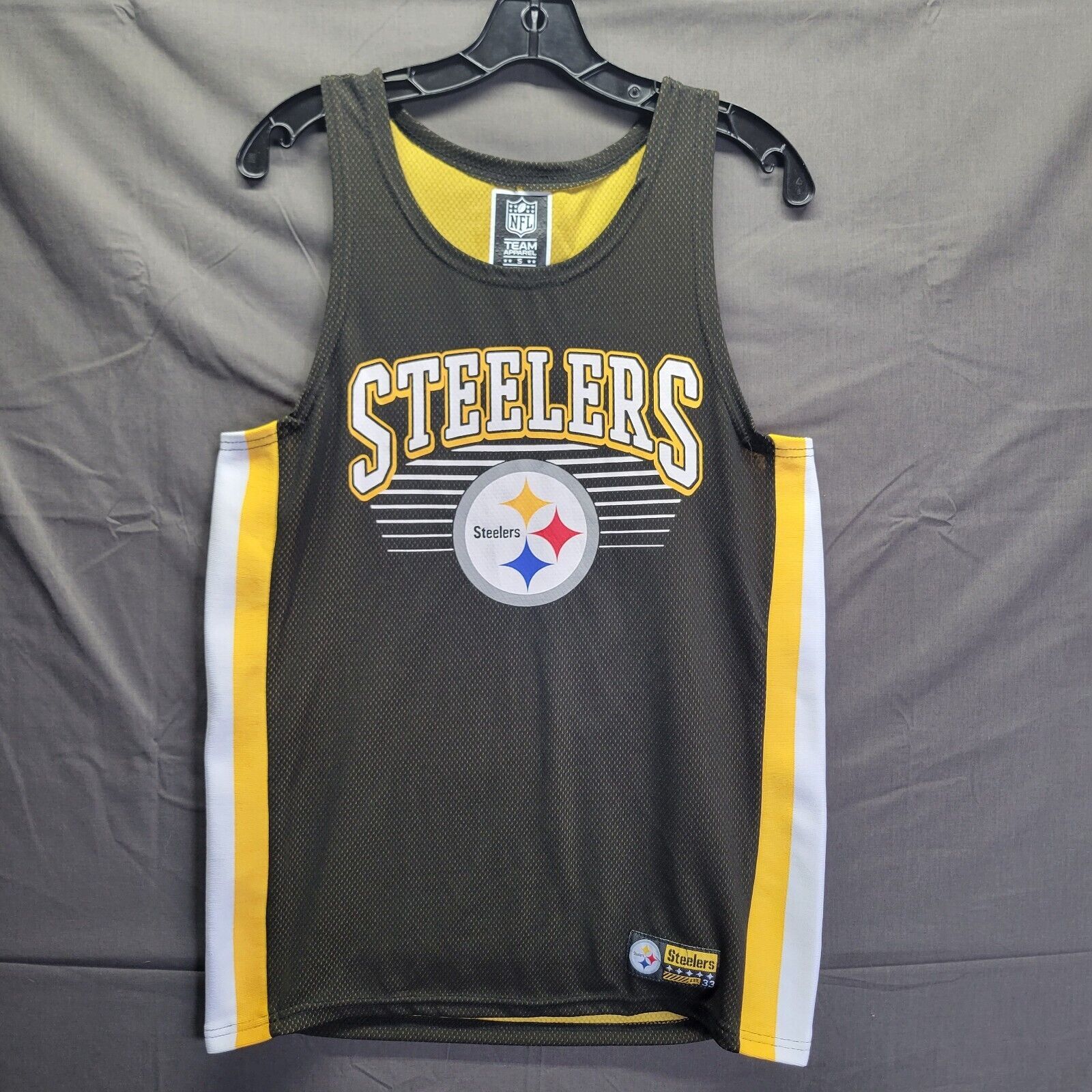 Primary image for Pittsburgh Steelers Sleeveless jersey Tank Top Football NFL Team Men’s Sz Small