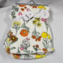 Baby Starters Cream White Orange Yellow Pink Gray Flower Blanket Baby Girl NEW - $49.49