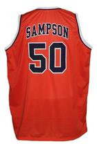 Ralph Sampson #50 Custom College Basketball Jersey New Sewn Orange Any Size image 2