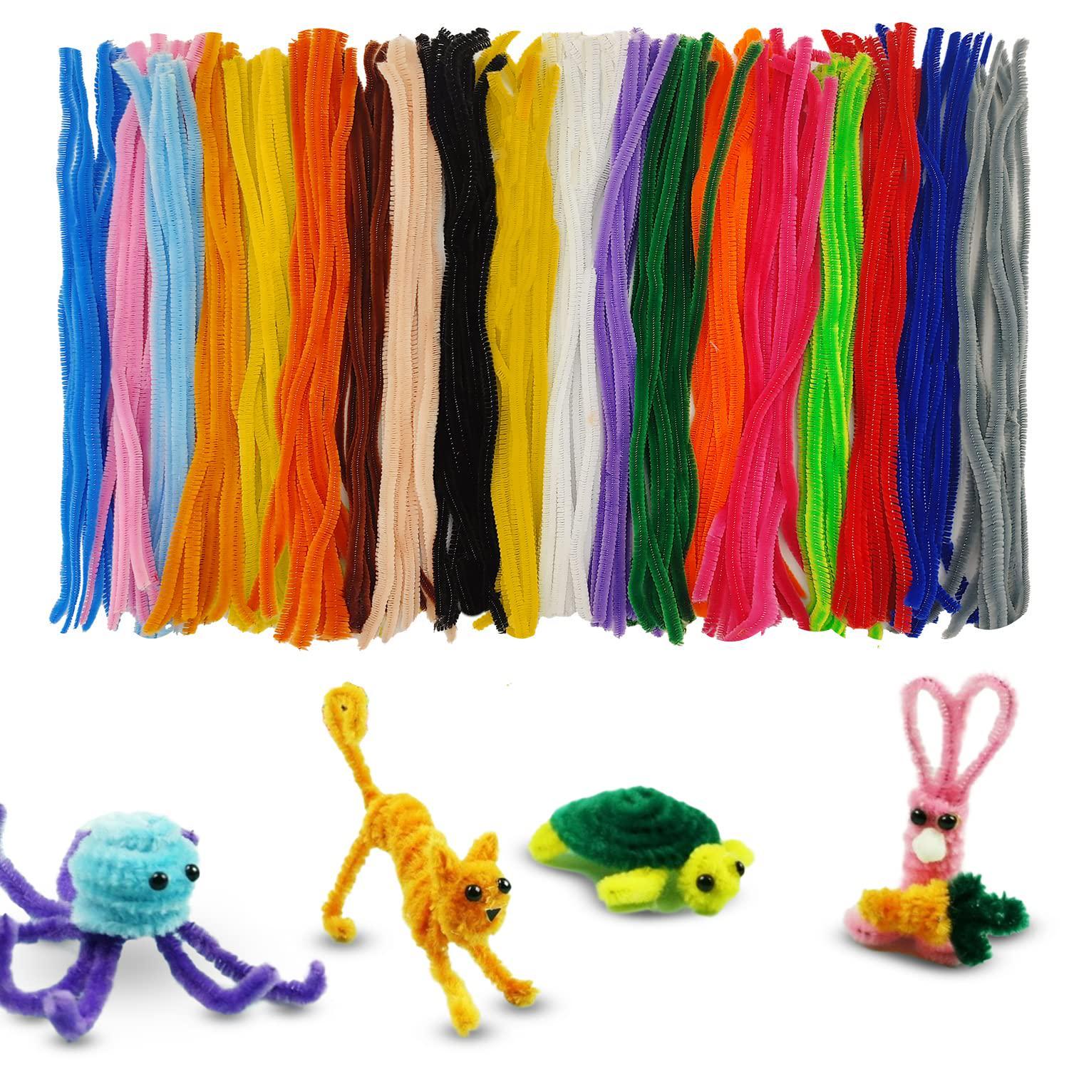 Mnuizu 200pcs Pipe Cleaners,Pipe Cleaners Chenille Stems for Craft