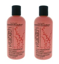 2X Vitabath Bath &amp; Shower Gel Body Wash Pomegranate Bellini Blush 12 oz ... - $39.56