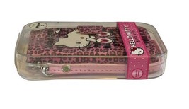 NEW Hello Kitty Apple iPhone 5 Case Wallet Strap Wristlet Pink Leopard Print image 2