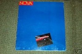 1986 Chevrolet Nova Brochure - $2.00