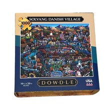 1000pc Jigsaw Puzzle Dowdle Solvang Danish Village Made in USA 27x20 Folk Art image 1