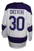 Any Name Number Cleveland Crusaders Hockey Jersey New White Cheevers Any Size image 5