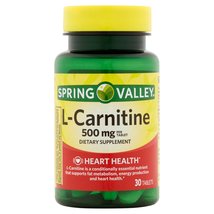 Spring Valley L-Carnitine Capsules 500mg Heart Health 30 Count - $18.65