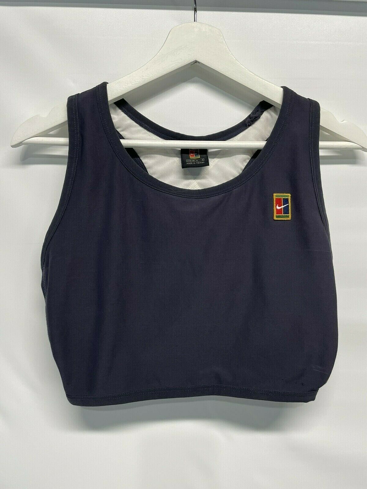 Nike Fit Dry Size Large (12-14) Blue's Racerback Tank Top Built In Bra
