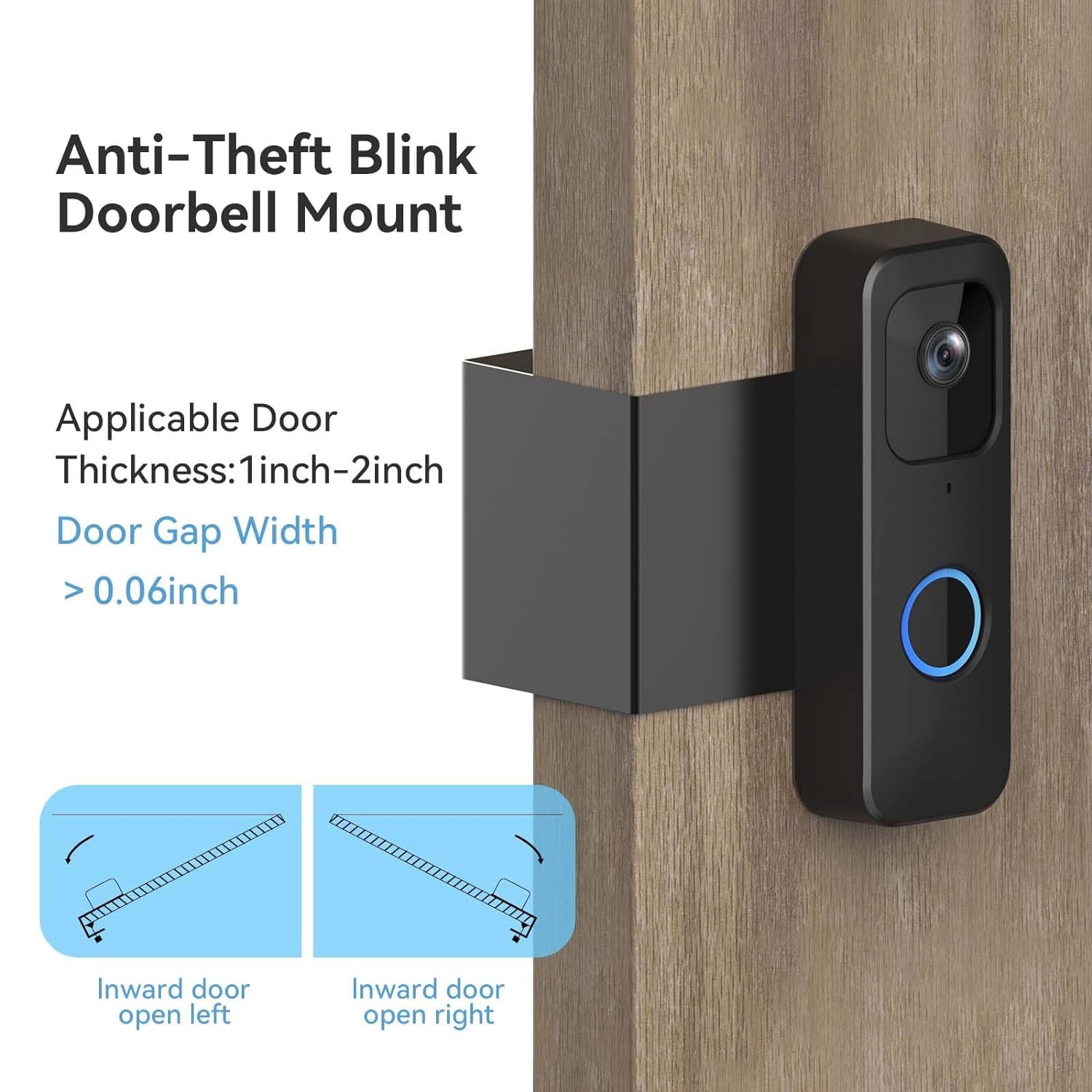 AntiTheft Blink Doorbell Mount, NoDrill Mounting Bracket Only