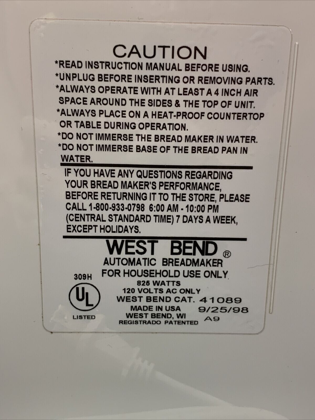 Pan Shaft Set for West Bend Bread Maker Models 41085 41086 41087 41088