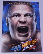 August 19 2012 Summer Slam Brock Lesnar PPV WWE Poster 12x16&quot; 2 Sided Wr... - $24.74