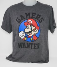 Nintendo Super Mario Bros. Gamer&#39;s Wanted Large Graphic T-Shirt - $24.99