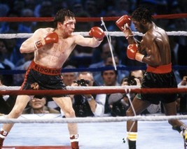 Ray Boom Boom Mancini Vs Livingstone Bramble 8X10 Photo Boxing Picture Action - $4.94