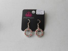Paparazzi Earrings (New) A Proper Lady #5110 - Pink & Mint - $4.66