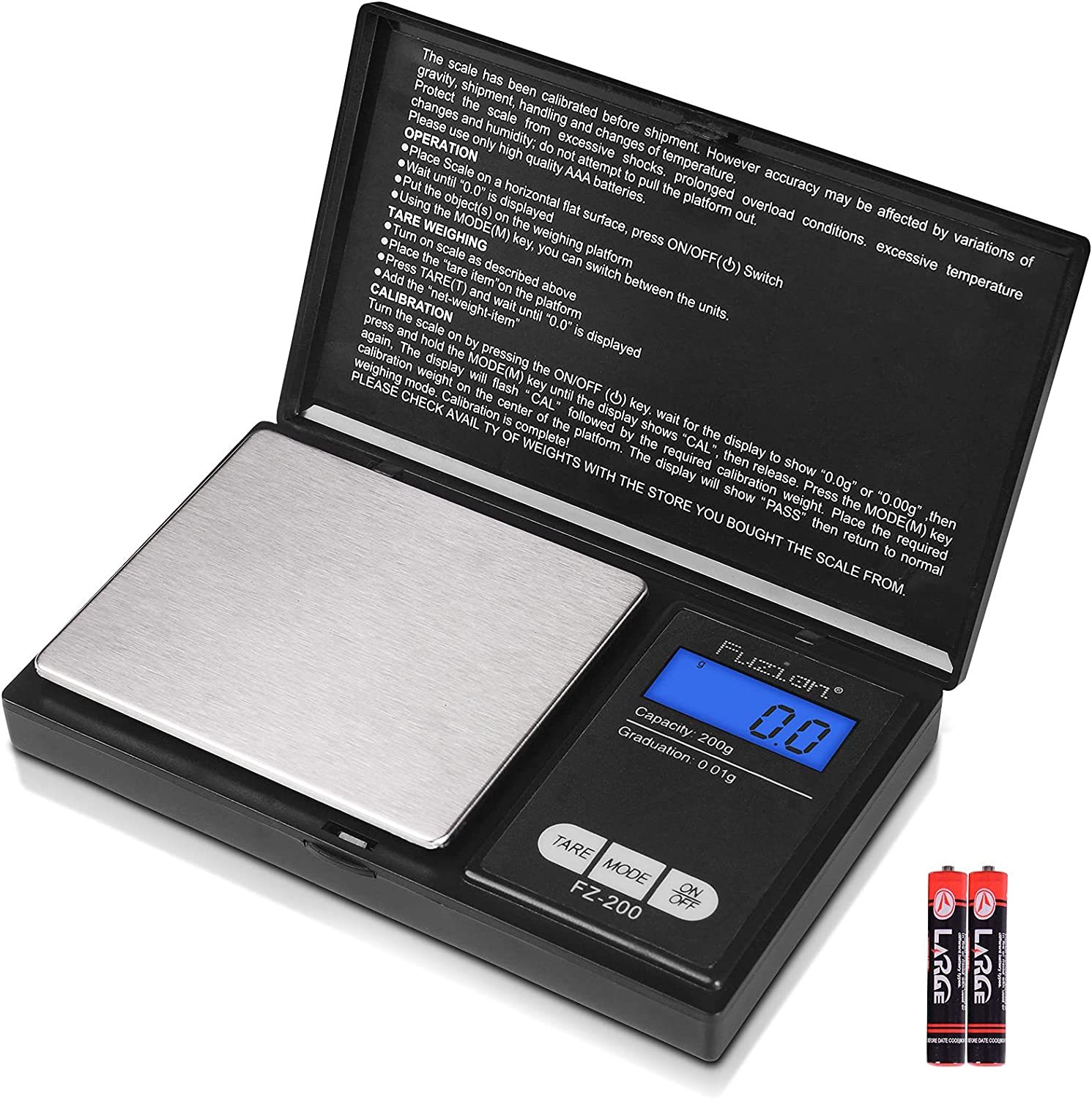 AMW-2000 COMPACT DIGITAL BENCH SCALE, 2000 X 0.1G - American Weigh Scales