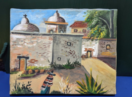 RARE - OIL ON CANVAS PAINTING by MEXICO ARTIST J. GALAN - $195.00