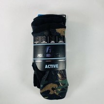 Boys Medium Performance Crew Socks- Russell- Shoe Size 9-2.5 (3 Pairs) - $11.87