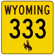 Wyoming Highway 333 Sticker R3516 Highway Sign - $1.45+