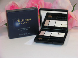 New Shiseido Cle De Peau Beaute Eye Shadow Color Quad #10 Tan Shimmer Hi... - $33.43
