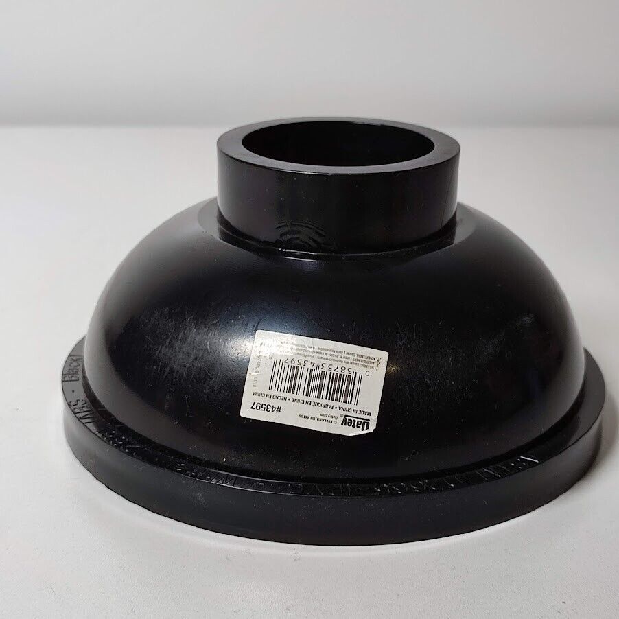 Oatey Round Black ABS Area Floor Drain with 4 in. Round Screw-In