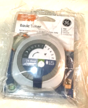 GE 24-Hour Basic Indoor Plug-In Mechanical Timer, 1-Outlet, 15152