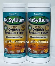 2x NuSyllium Ultra Organic Psyllium Fiber Sugar Free 10.7 oz each 10/202... - $35.99