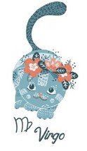 Cat Zodiac Refrigerator Magnet 05 - Virgo - $6.99