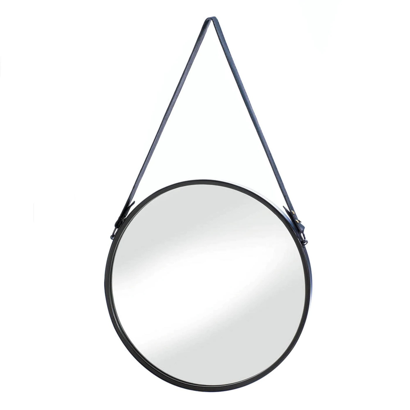 Hanging Mirror With Faux Leather Strap - $46.80