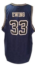 Patrick Ewing College Basketball Custom Jersey Sewn Blue Any Size image 5