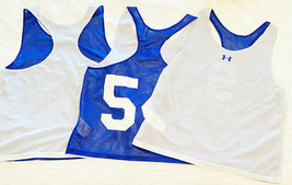 Under Armour "S" Lacrosse Team Set of 15 Reversible Jerseys Bulk Lot Blue White - $173.25