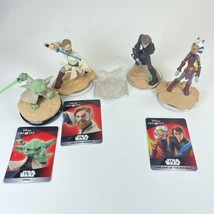 Disney Infinity 3.0 lot Star Wars Anakin Ashoka Yoda Obi-Wan Crystal &amp; C... - $19.75
