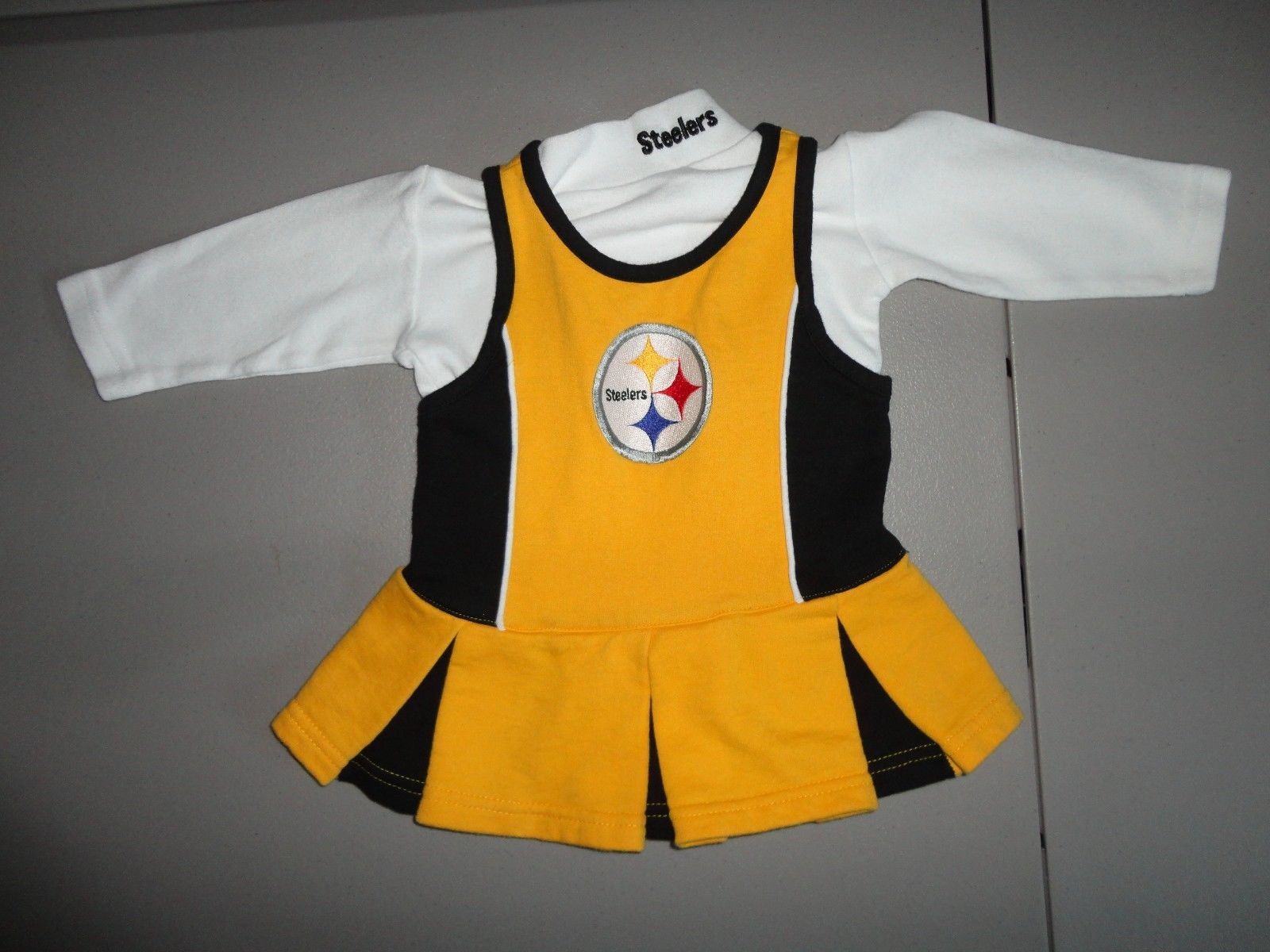 NFL Pittsburgh Steelers Toddler Girls' Cheer Set - 2T