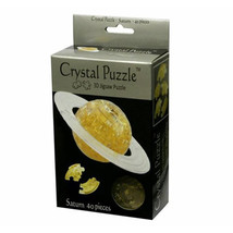 3D Crystal Puzzle 40pcs - Golden Saturn - $30.82