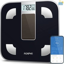 RENPHO Solar Power Smart Scale for Body Weight, Battery-Free Digital Bathroom