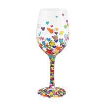 Lolita Wine Glass Hearts a Million 15 oz 9" High Gift Boxed Collectible #4057888 image 3