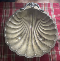Vintage English Silver Mfg Corp. Shell Shapped Silver-plated Serving Bowl Dish - $19.62