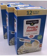 3 Boxes Clover Valley Sugar Free Coffee Creamer - French Vanilla (36 Packs) - $24.72