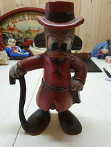 Extremely Rare! Walt Disney Scrooge McDuck Standing with Money Bag Old Statue - $247.50