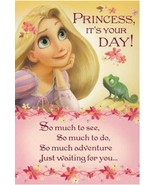 Tangled Greeting Card Birthday Disney&quot;Princess, It&#39;s Your Day!&quot;  - $5.00