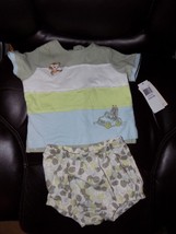 Laura Ashley Baby Infant Zoo Animals Outfit Set Size 9 Months Boy&#39;s NEW - $20.00