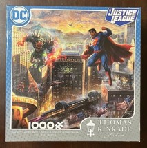 Thomas Kinkade “Superman Man of Steel” 1000 Piece Jigsaw Puzzle w/ Poste... - $6.65