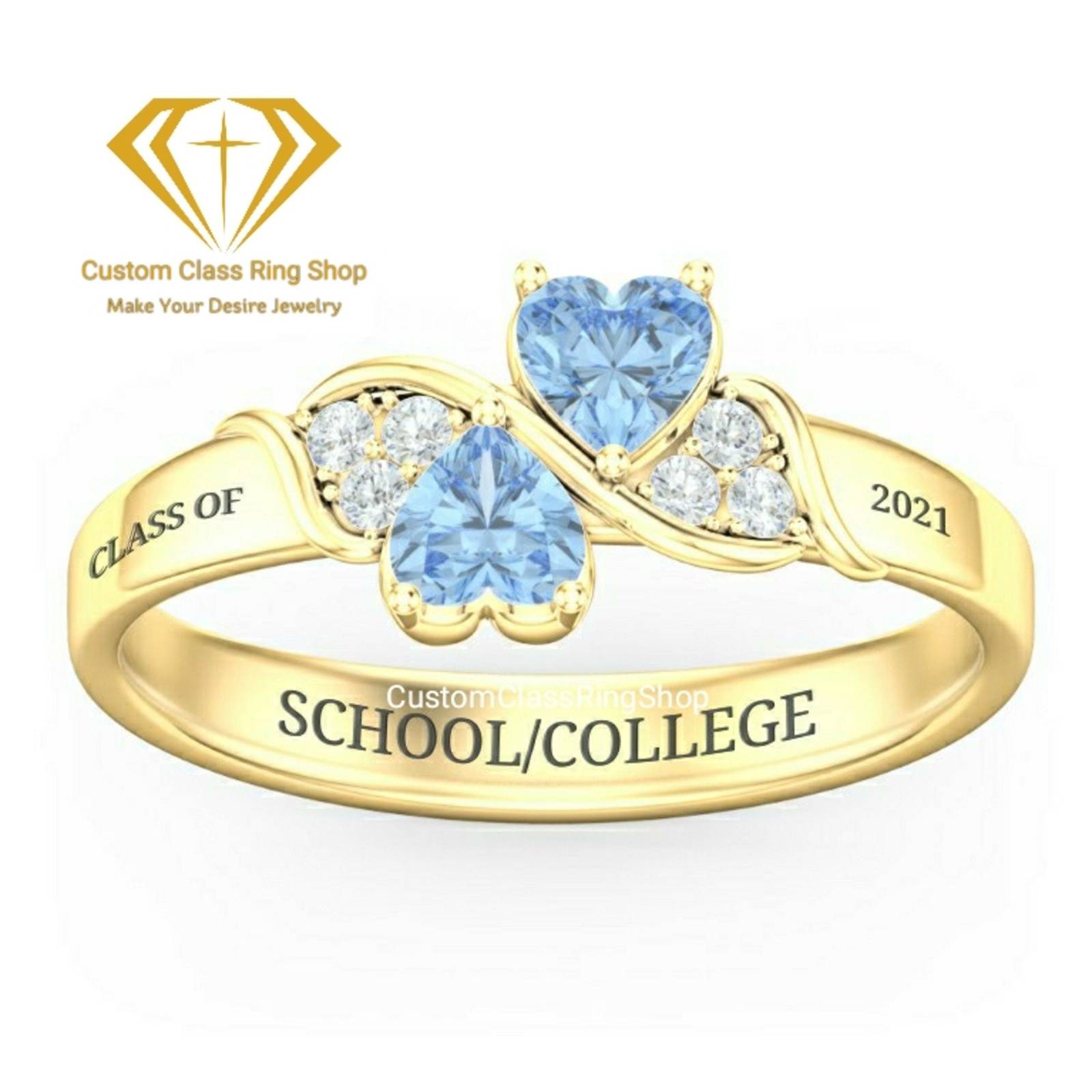 College Class Ring,School Ring,Class Rings,High School Class Ring Rings