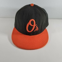 Baltimore Orioles Fitted Hat On Field 59FIFTY Black Orange Size 7.5 - $15.72